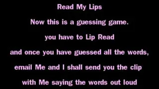 Read My Lips GAME