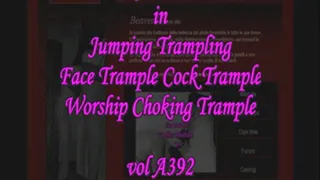 A392 Lady Blue Ice in Jumping Trampling face trample worship cock trample