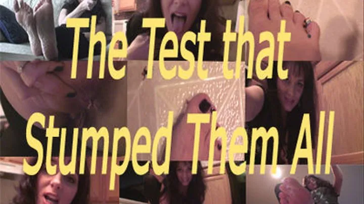 The Test that Stumped Them All