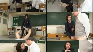 Schoolgirl's Private Lesson is to Dominate Her Teacher!