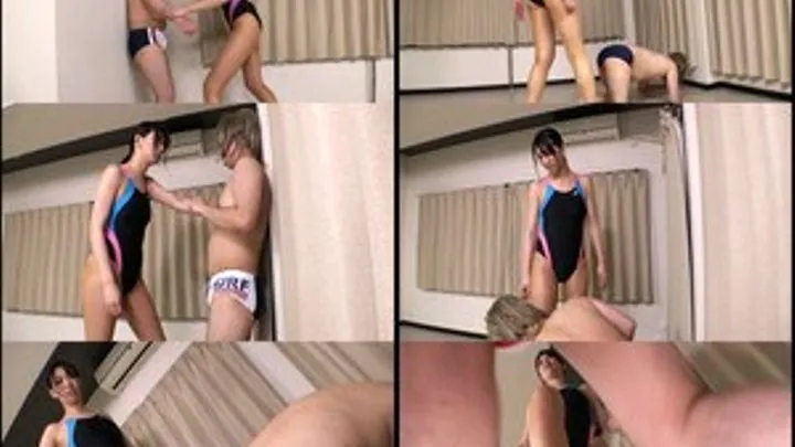 Swimmer Ballbusting a Pervert! - Part 2 (Faster Download)