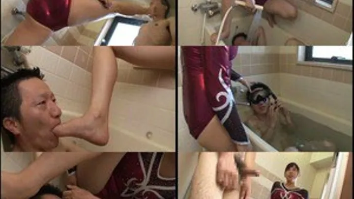 Gymnast Stepdaughter Dominates Step-Father in the Bathtub!