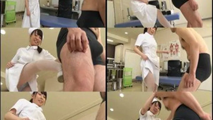 Nurse Battles and Kicks Hysterical Patient's Dick!