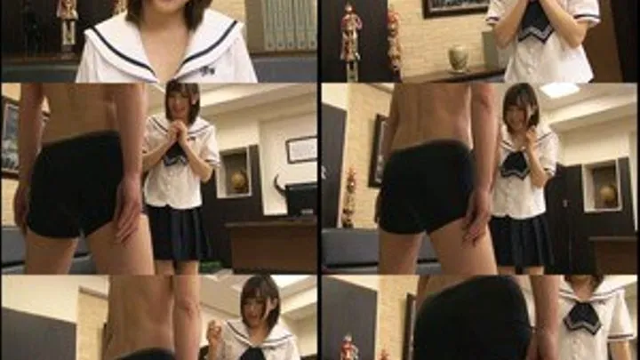 Principal is Met with Ballbusting by Schoolgirl!