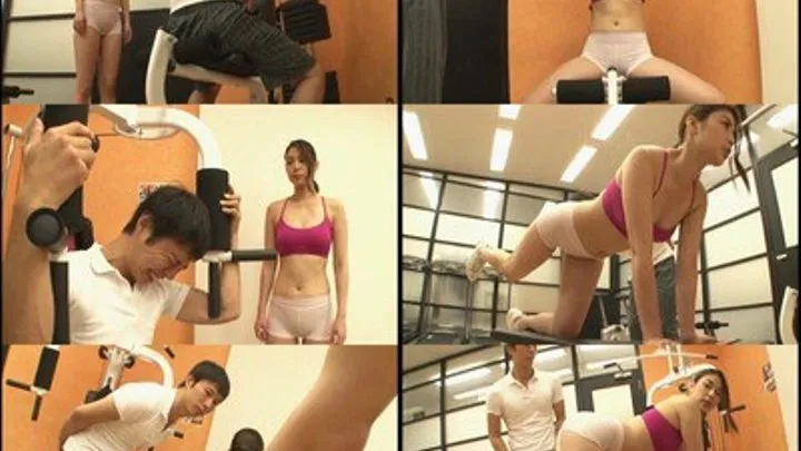 Hot Gym Instructor Gives Client Some Motivation! - Part 1 - NFDM-437