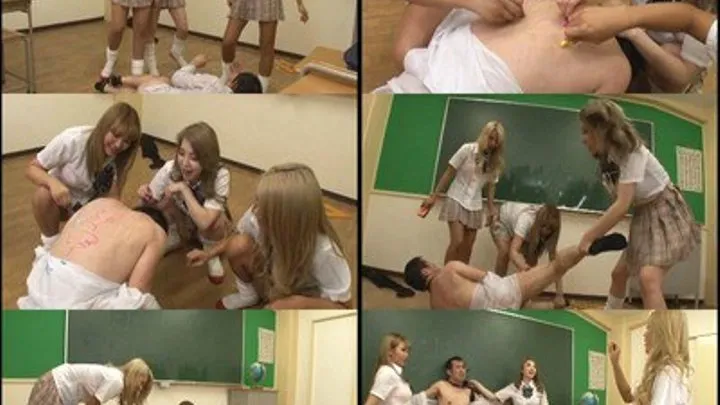 Blonde Schoolgirls Throw Water Bags at a Man! - Part 4