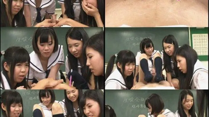 Schoolgirls Male Classmate to Cum! - Part 4 - NFDM-435