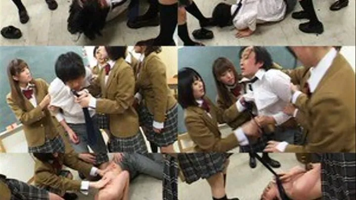 A Mob of Schoolgirls Kick the Filthy Teacher! - Part 2 (Faster Download)