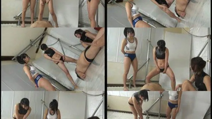 Mistresses in Sporty Bikini Dominates with Pee! - Full version