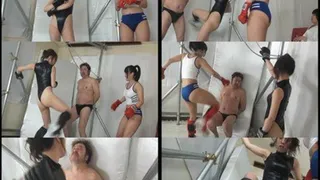 Female Boxers Beat a Podgy Man! - Full version