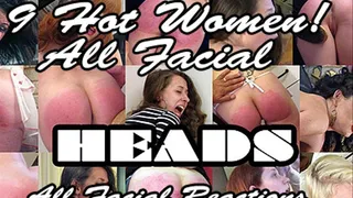 Nine Hot Women's All Facial Reactions To Severe Spankings! Very Hot!