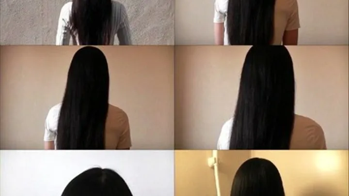 Lone Lady SHOWS OFF her Silky Hair! - Full version - VHF-002 - by VHF