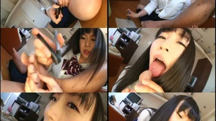 Schoolgirl Sucks a Big Toe and Big Cock! - Part 1 - by JIT