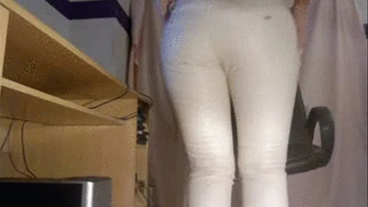 Horny white leather pants M60