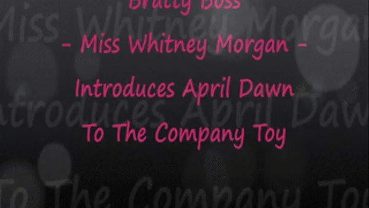 Brat Boss Ms Whitney Introduces April To Company Toy