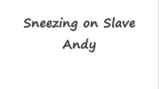 Sneezing ON Slave Andy
