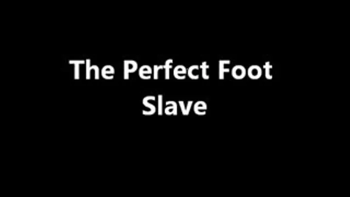 The Perfect Foot Slave