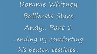 Domme Whitney vs Slave Andy Part 1