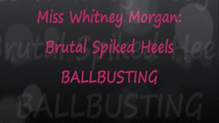 Brutal Spiked Heel Ballbusting