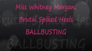 Brutal Spiked Heel Ballbusting