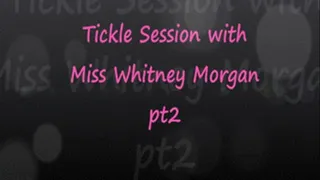 Real Time Tickle Session with Whitney pt 2