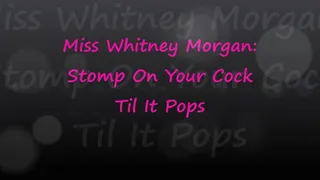 Miss Whitney Stomps Your Cock Til It Pops