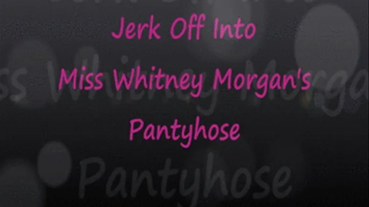 Jerk Off In Miss Whitney's Pantyhose