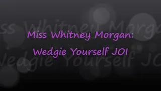 Miss Whitney Morgan: Wedgie Yourself For Me JOI