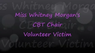 Miss Whitney Morgan's CBT Chair Volunteer Victim