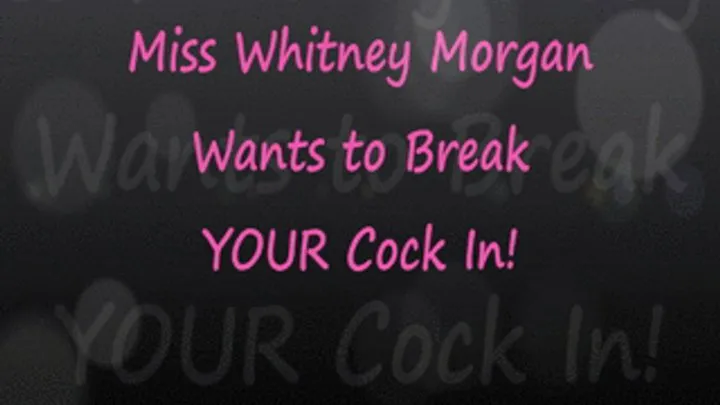 Miss Whit Breaks YOUR Cock