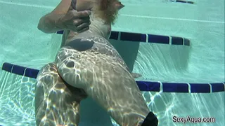 Underwater MILF Strips as we are Voyeurs