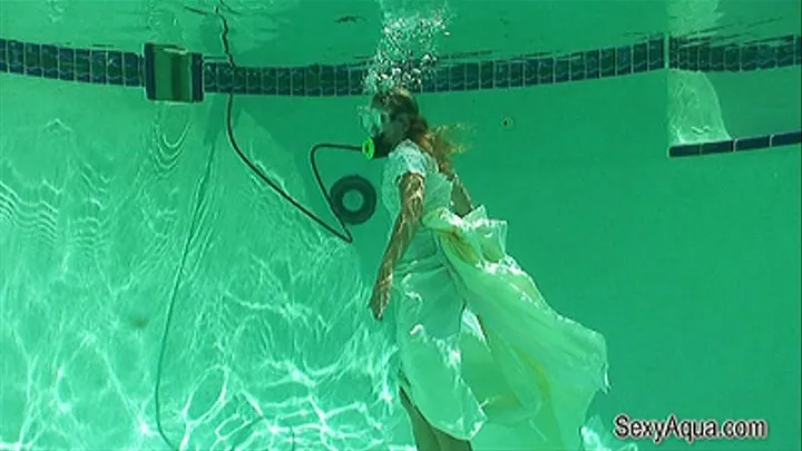 Underwater Bride with Dress and All