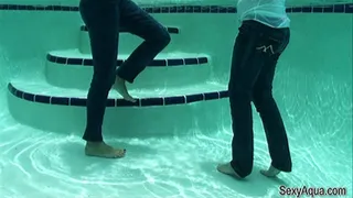 Underwater Ladies in Wet Jeans