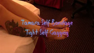 Tamara Self Bondage Tight Self Gag