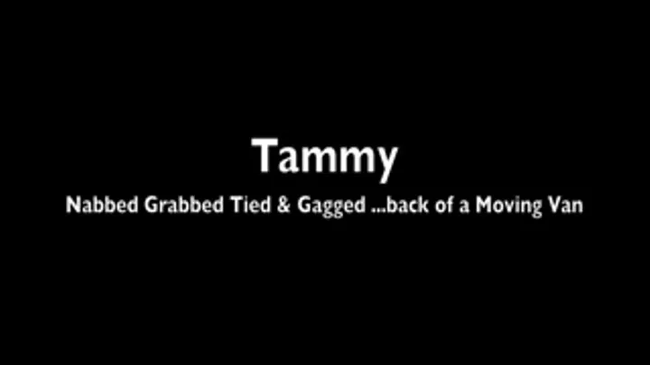 Tammy Nabbed Grabbed Bound & Gagged Back of Moving man