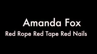 Amanda Fox Red Rope Red Gag Red Nails