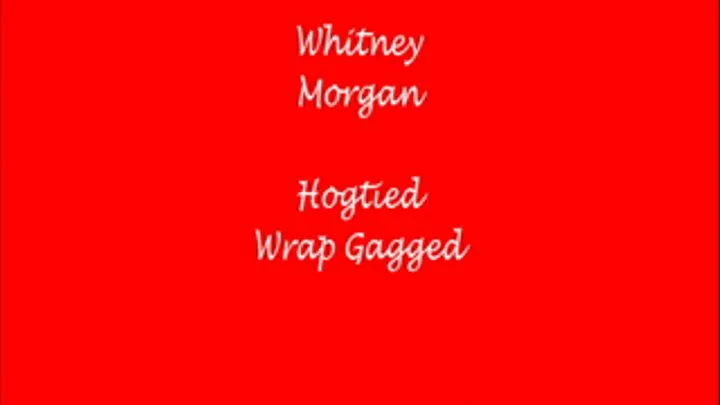 Whitney Morgan Hogtied Wrap Gagged