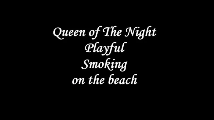 Playful smoking on the beach Video