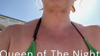 Smoking on the beach - big tits - tiny bikini