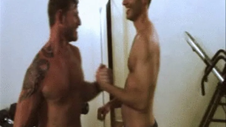 Thom and Jay -- Shirt-ripping Workout, clip 4