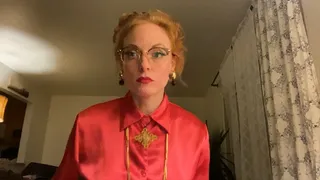 Stern lady in a Satin blouse (01)