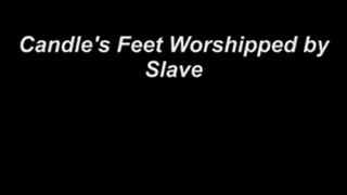 Slave Worships Candle's Feet