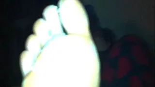 Sexy Christine's BBW footjob