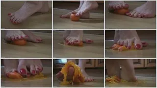 Tanya crushing an Orange
