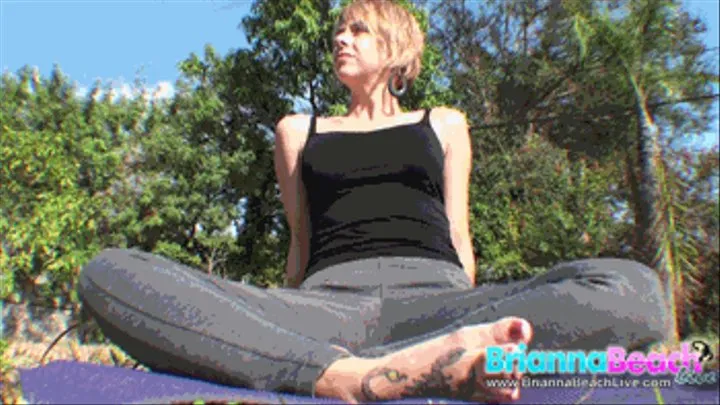 Smell my feet after an outdoor yoga session