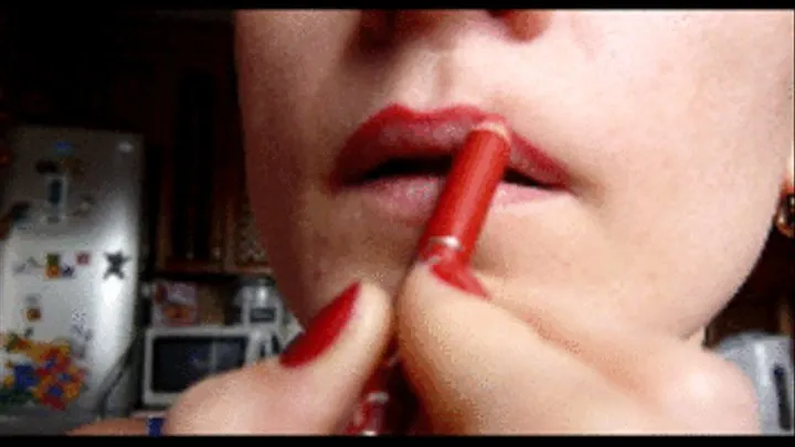 As sexually tempting, those red lips. L