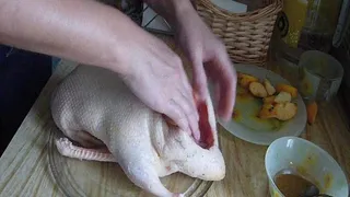 The whole goose for a dinner