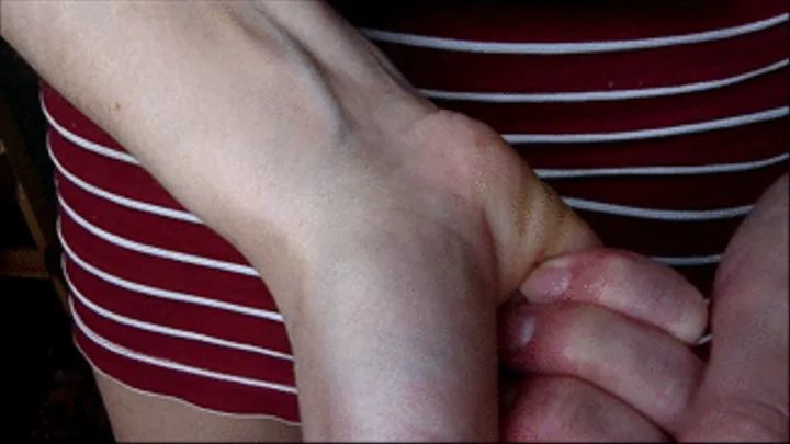 The veins on my hands. v