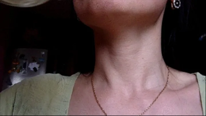 Adam's apple closeup. s