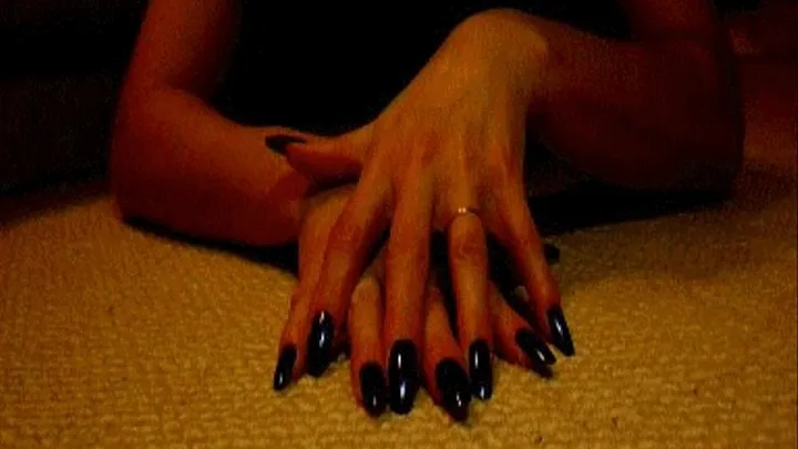 Dark as night nails